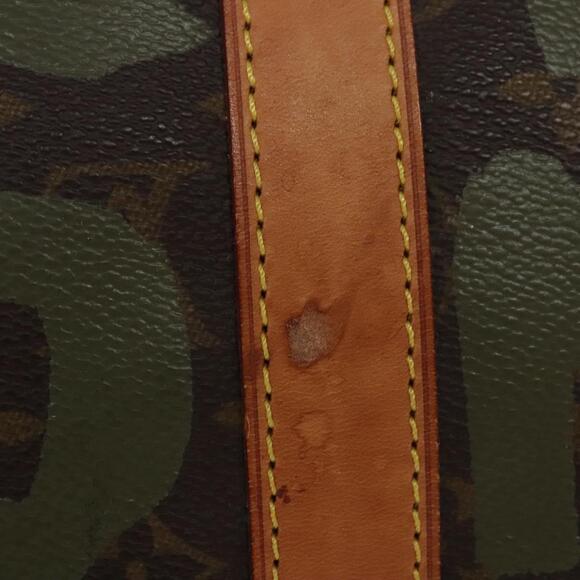 LOUIS VUITTON Monogram Graffiti Keepall 50 Boston Bag Khaki M92196 - Picture 3 of 16